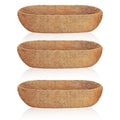 Coco Liners for Window Box Planters, 3 Pack Coconut Fiber Trough Basket Liners in 24, 30 and 36 Inch