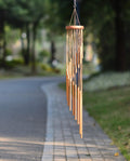36 Inch Memorial Wind Chime With 18 Aluminum Tubes and S Hook, Pine Wood Top for Garden, Porch, and Patio