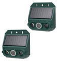 Solar Motion Sensor Animal Repeller 2 Pack, Strobe Light and 129dB Siren Outdoor Alarm for Yard, Farm, and Garden