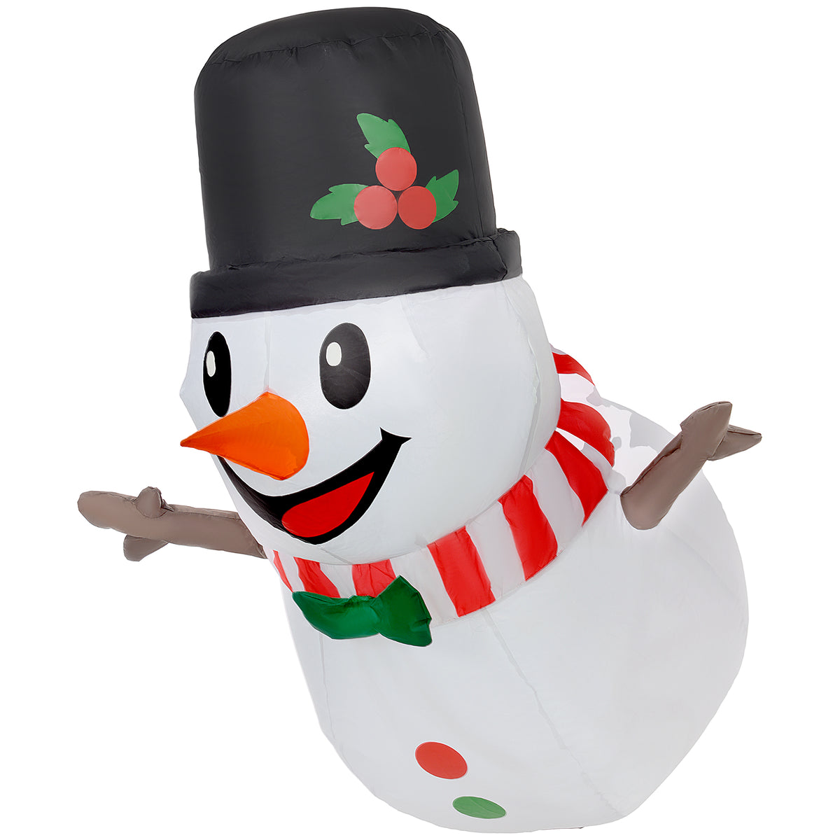 Inflatable Hanging Snowman With LED Lights, 3.4 ft Lighted Christmas Yard Decoration for Indoor and Outdoor Display