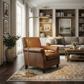 LED Floor Lamp With Adjustable Height, Brass Gold Metal Reading Lamp With On/Off Switch, 63 in.
