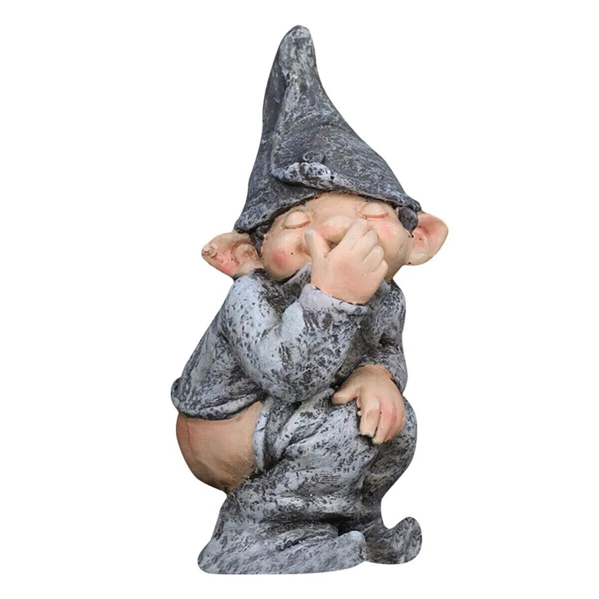 Funny Pooping Gnome Statue, Resin Miniature Garden Ornament for Yard and Home Decor