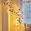 Butterfly Vine Wall Lights, 144 LED Lighted Willow Branch Garland With Remote, Bendable Indoor Fairy Light Decor for Bedroom and Living Room