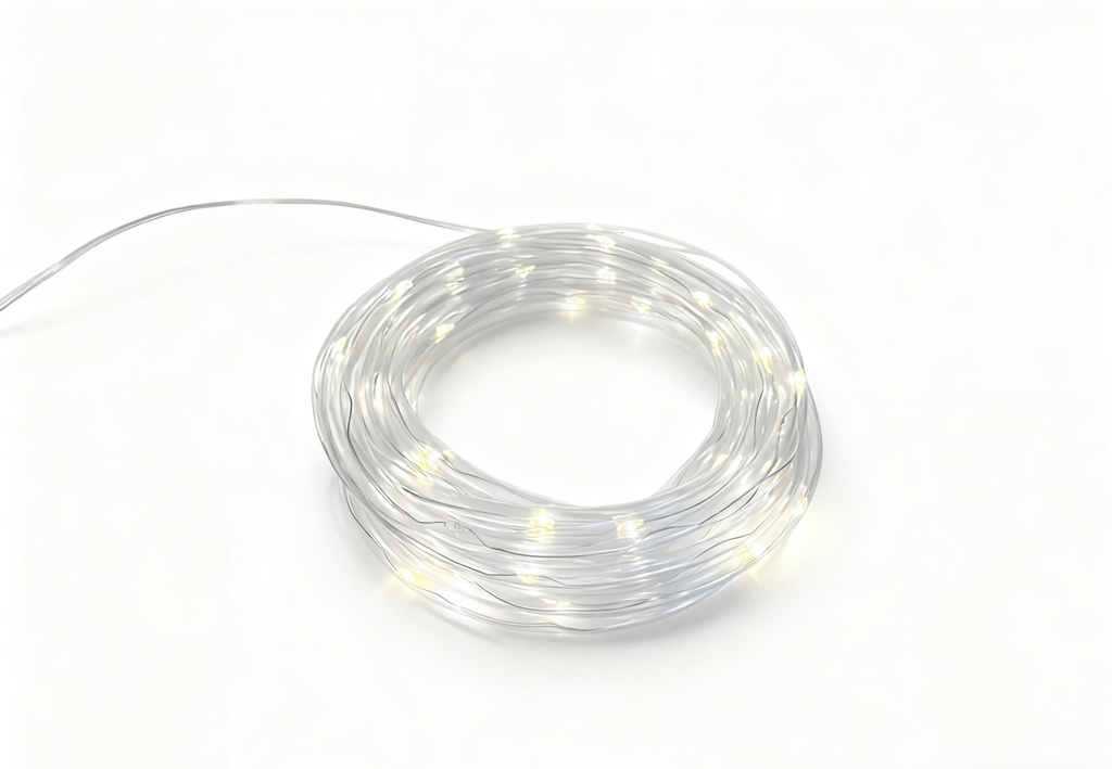 Christmas LED String Lights Set of 8, Battery Operated Fairy Lights in Assorted Shapes and Lengths