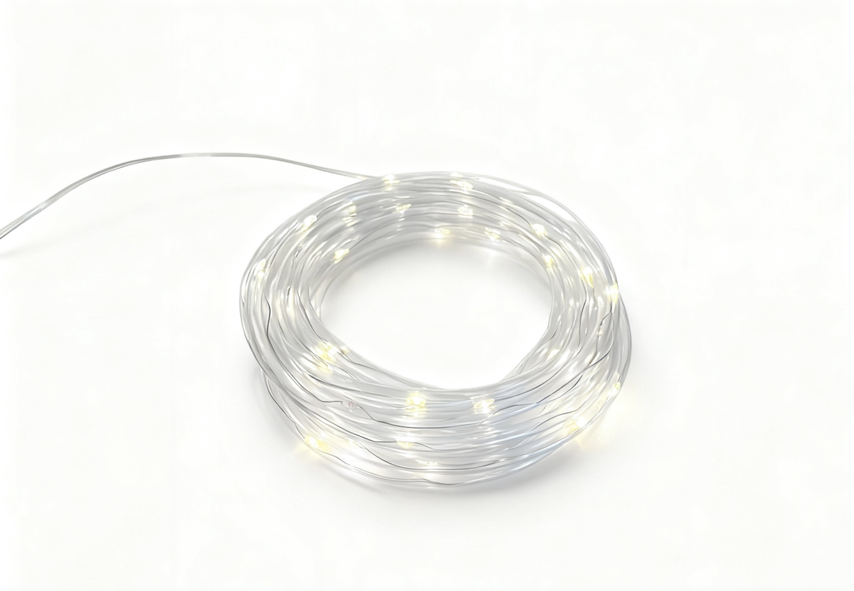 Christmas LED String Lights Set of 8, Battery Operated Fairy Lights in Assorted Shapes and Lengths