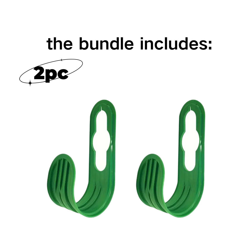 Garden Hose Hanger, Set of 2 Wall Mounted ABS Hose Holders in Green or Black