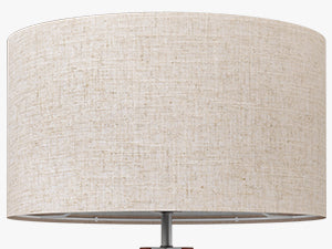 Tripod Floor Lamp, Mid Century Modern Standing Lamp With Linen Shade and Rubberwood Legs for Living Room or Bedroom