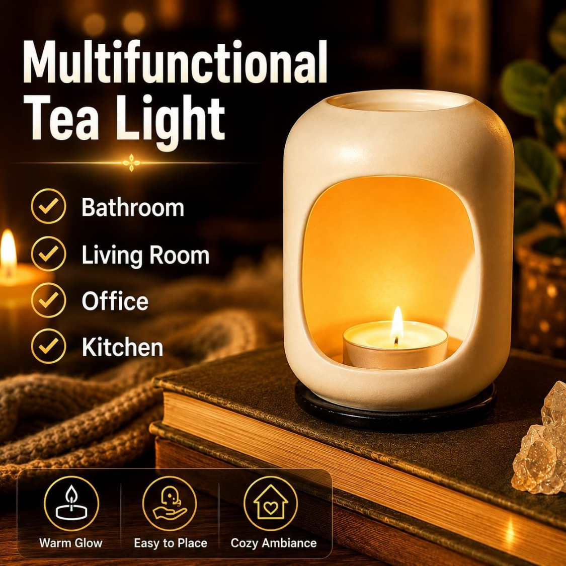Unscented Tea Light Candles, 25 Pack White Wax Votives With Cotton Wick and Aluminum Cups for Weddings, Home Decor and Emergencies