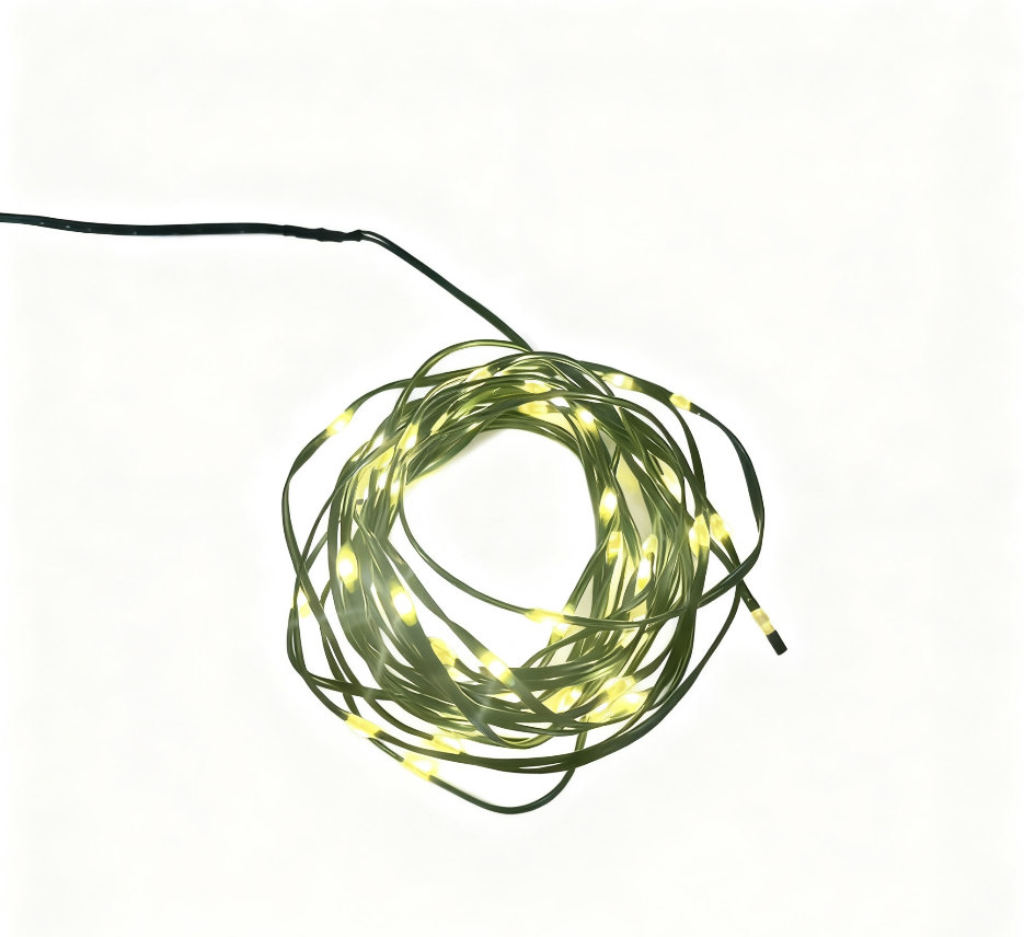 Christmas LED String Lights Set of 8, Battery Operated Fairy Lights in Assorted Shapes and Lengths