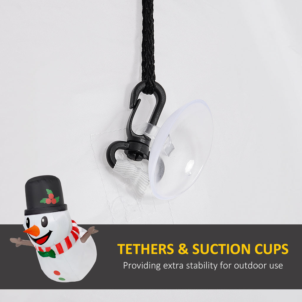 Inflatable Hanging Snowman With LED Lights, 3.4 ft Lighted Christmas Yard Decoration for Indoor and Outdoor Display