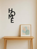 Metal HOME Wall Sign, Black Vertical Letter Wall Decor for Entryway, Bedroom, and Living Room, 5.12 x 11.82 Inches