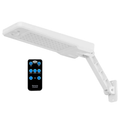Solar Wall Light with Motion Sensor and Remote Control, 60 LED Outdoor Security Lamp, White