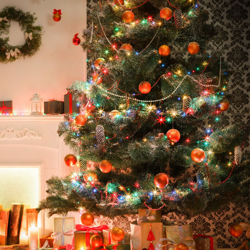 330 Ft String Lights with Remote, 1000 LED Outdoor Christmas Lights, 8 Modes, 8 Brightness Levels, Timer, Green Wire
