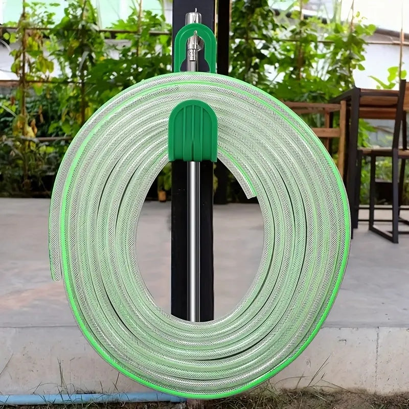 Garden Hose Hanger, Set of 2 Wall Mounted ABS Hose Holders in Green or Black
